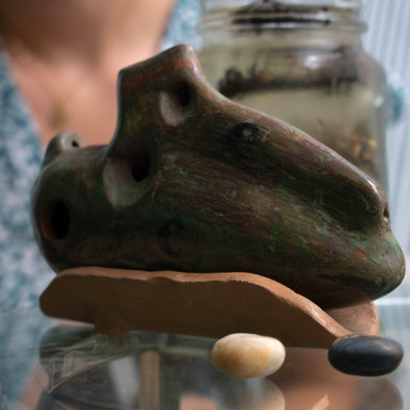 Ocarina doble verde