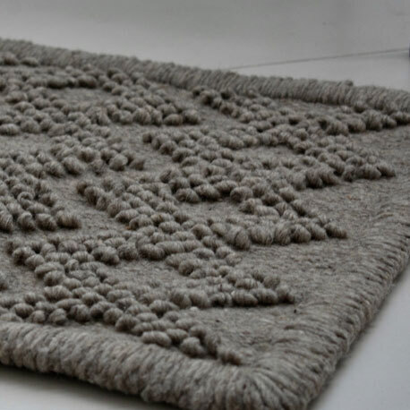 tapete de lana gris
